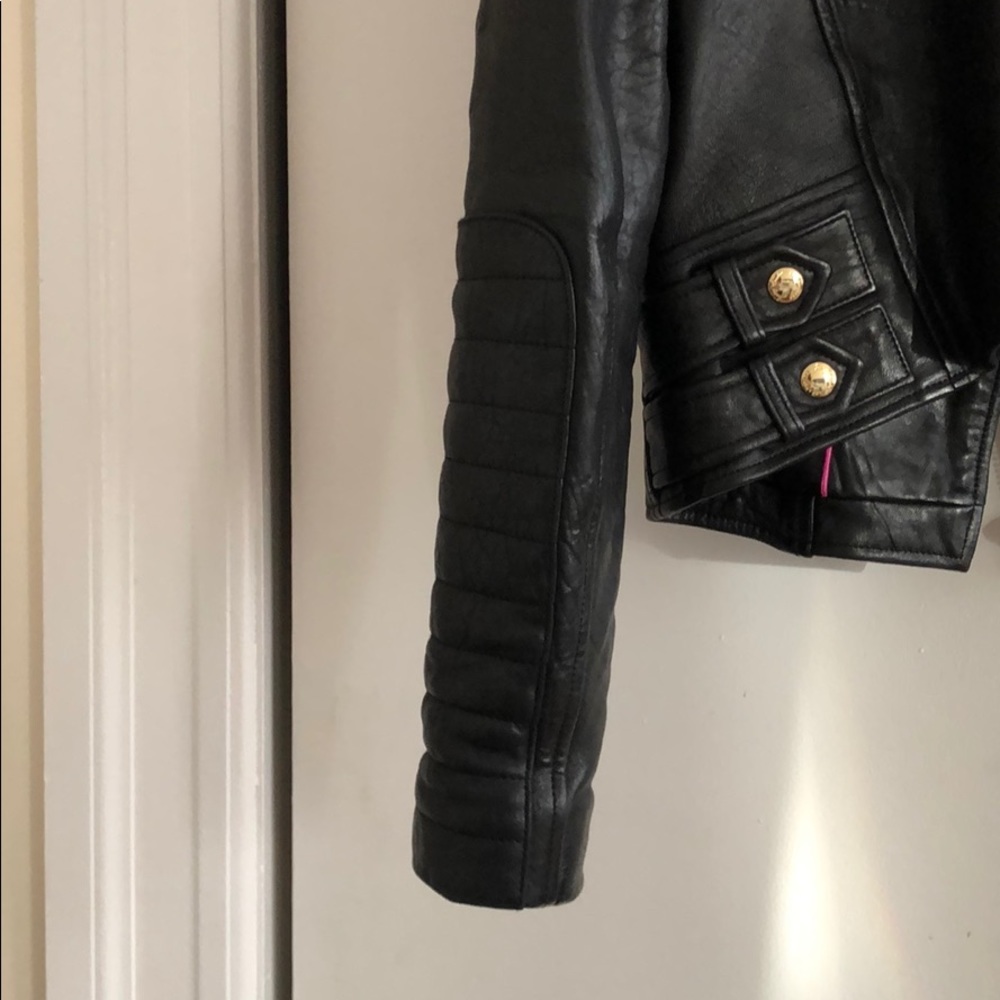 Juicy Couture genuine lamb leather jacket - Picture 6 of 8